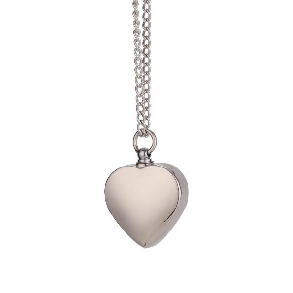 Memorial Sublimation Blank Custom Picture Photo Urn Necklace For Ashes Heart Shaped Unique Gift For Family Friend Loved Ones