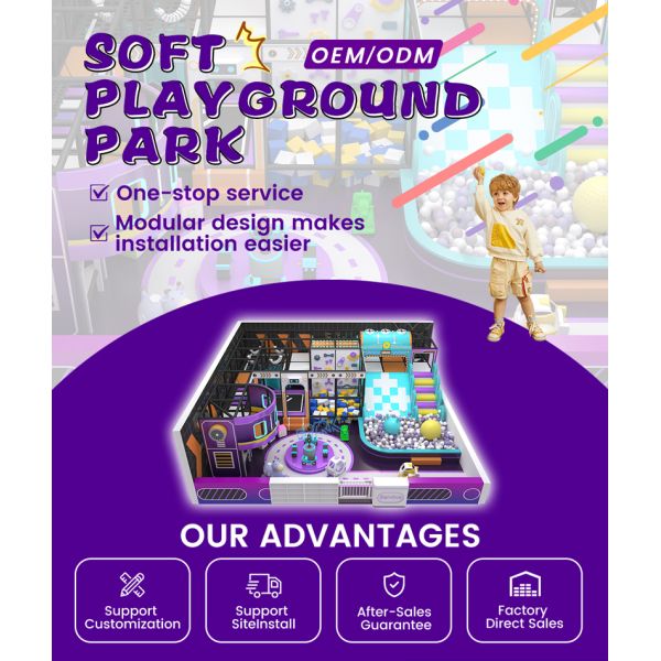 Soft Playground Park (100㎡) – Compact Indoor Play Zone for Malls & Kids Centers