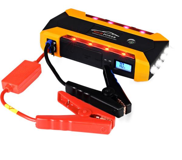 Peak Current Smart 12v 600A Car Battery Jump Starter ABS Aluminum Alloy