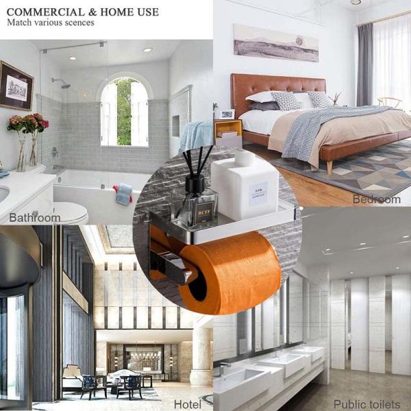 SUS 304 Stainless Steel Toilet Paper Dispenser Wall Mounted For Bathroom ODM