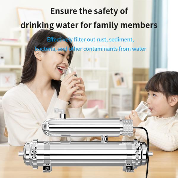 Stainless Steel UV Water Purifier 1000L/H Household With UV Ultraviolet Lamp