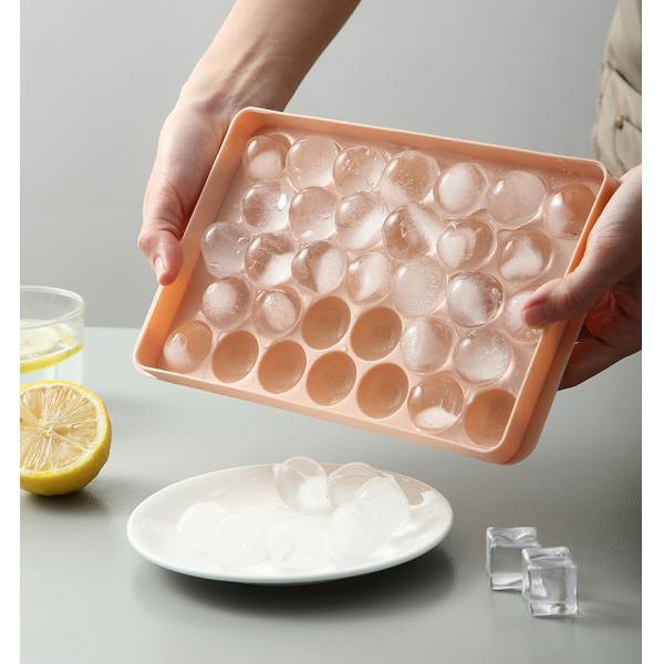 Customized BPA-Free Circle Ice Tray for Freezer Small Round Ice Cube Trays Round Sphere