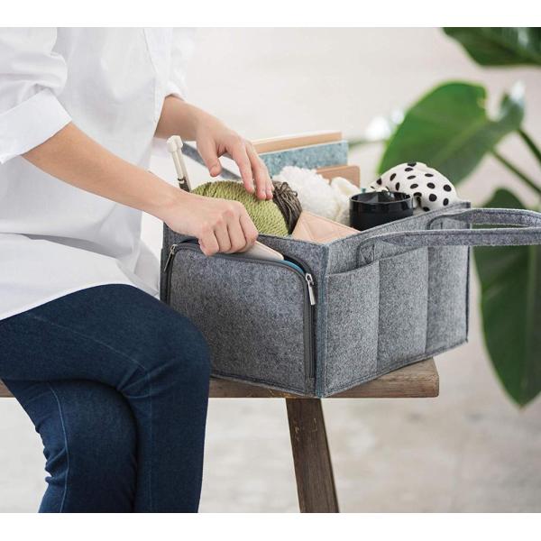 Picnic Equipment Felt Polyester Diaper Caddy Tote Bag