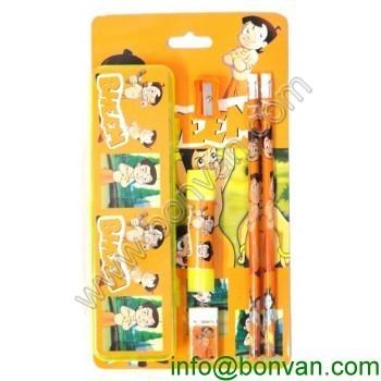 Cute Cartoon Stationery Set For School Children,promotion Stationery set
