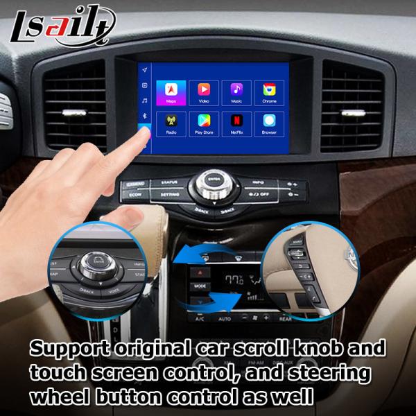 Android 13 Система беспроводный интерфейс Carplay для Nissan Quest RE52 Elgrand E52 2011-2020