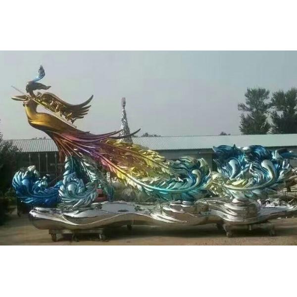 Hot sales Stainless steel sculpture with laser cutting, metal sculpture with painting