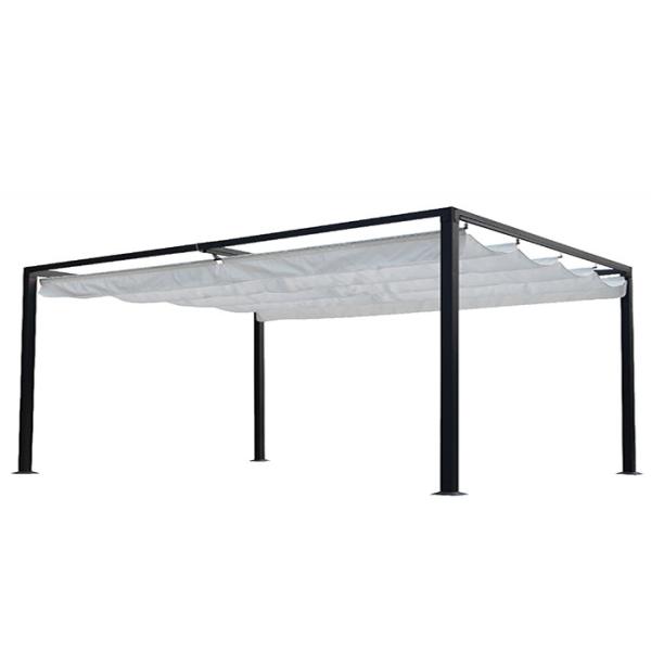 Metal Top Garden Tents 3x3 Outdoor Steel Gazebo With Sun Shade