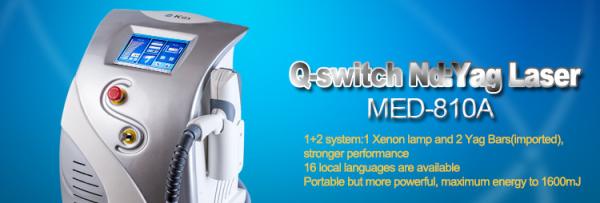 Pigment Removal Q-Switched ND YAG Laser Tattoo Removal ф7 And ф8  Yag Bars