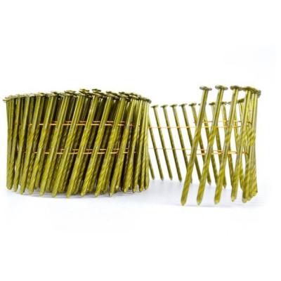 15 Degree Galvanized Coil Nail Smooth Twisted Screw Spiral Shank 3 4 Coil Roofing Nails
