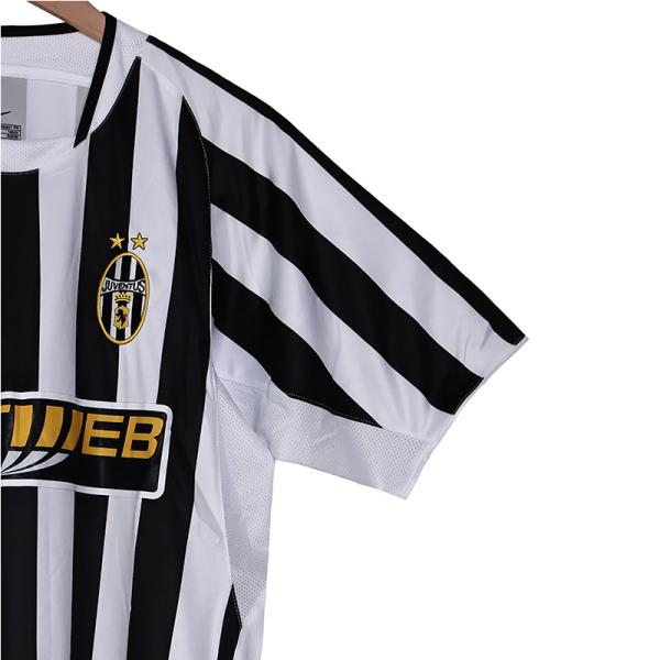 Juventus 2003 Home Retro Custom Football Jerseys Piero Era Zebra Symbolizes Faith