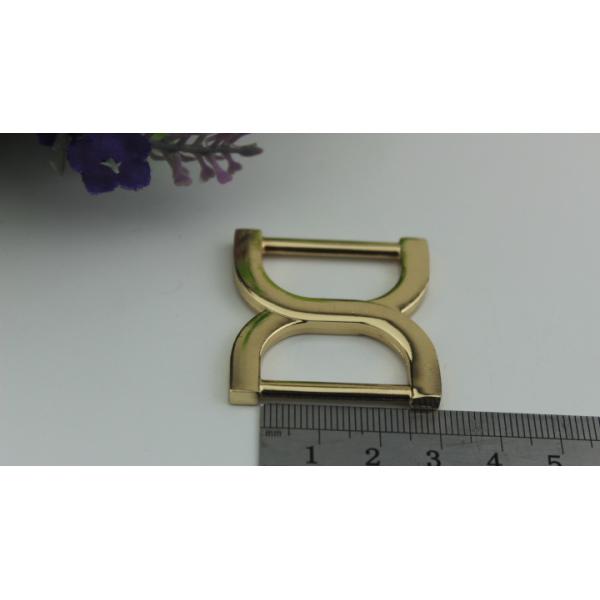 Bag fitting zinc alloy 25 mm light gold metal straps buckles for webbing