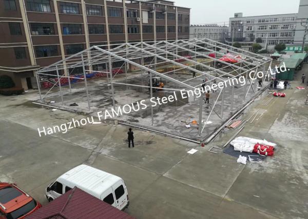Tipo de escalada aço Windproof exterior do telhado do Pvc das barracas do armazenamento do metal - hangares quadro