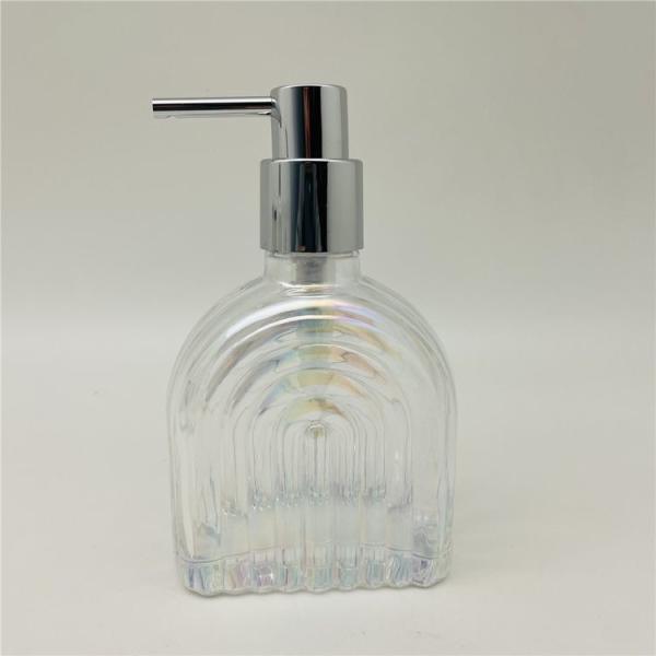 Ribbed Glass Bathroom Accessory Set For Hotel And Home Clear Color