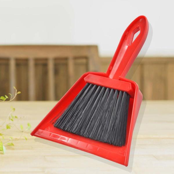 Portable 21.8x16.4x5.2cm Mini Dustpan Brush Set With Towel Household Broom
