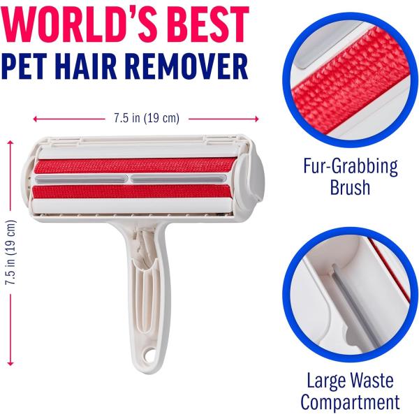 Vestuário Remover de pêlos de gato e cão Multi-superfície portátil para tapetes