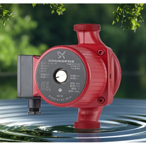 Grundfos Hot Water Circulation Pump UPS25-80 180 Solar Powered Air Return Pump Heating Booster Pump
