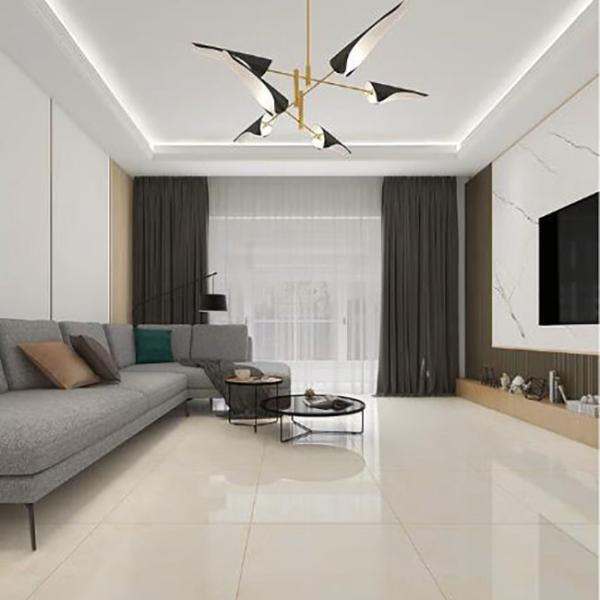 Светлый - отполированное желтое застекленный кроет мрамор черепицей пола стены фарфора кроет анти- выскальзывание черепицей 600*600mm