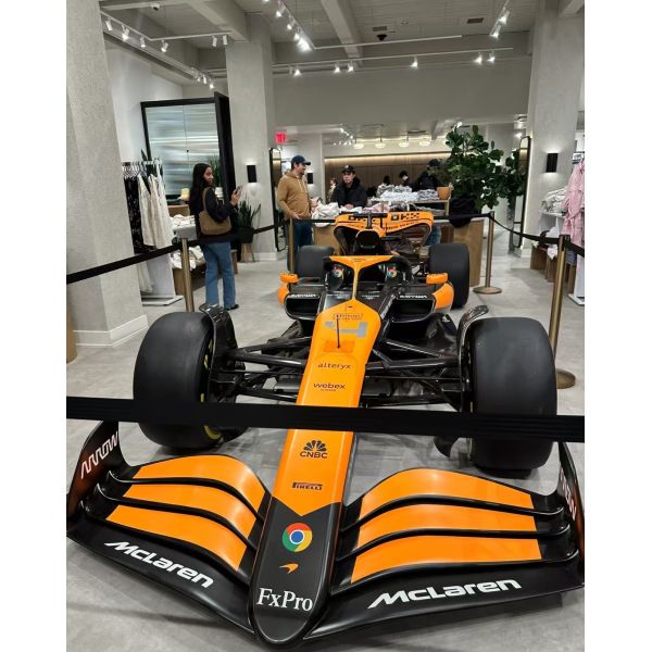 Custom Orange F1 Show Car Racing Replica with Automotive Grade Paint and Knock-down Structure