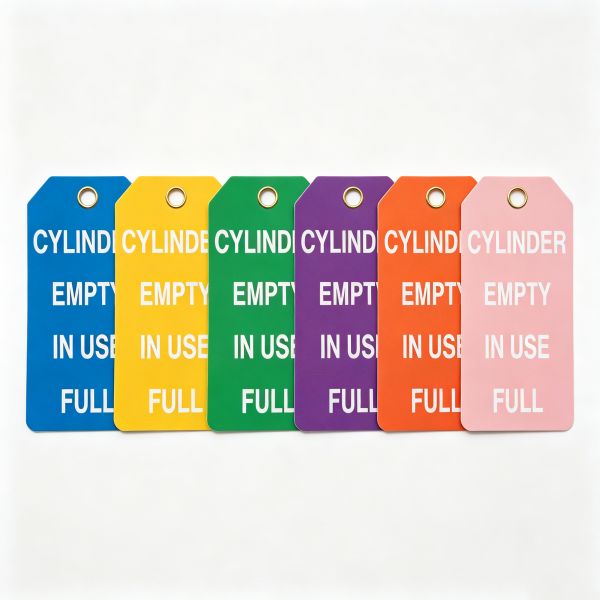 Custom Printed Logo Perforated Tags PVC Cylinder Empty Tag for Warning