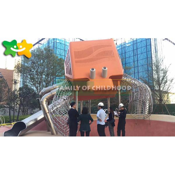 Hermit Crab Outdoor Play Structures Fiberglass Material UV Resistance For Public Places