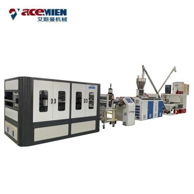 Máquina plástica da telha de telhado do PVC, telhas de telhado que fazem a máquina PMMA ASA Coating Layer