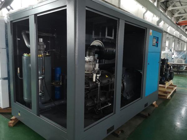 55kw 7 Bar Energy Saving Two Stage Screw Compressor big air flow two stage screw compressor with AC motor