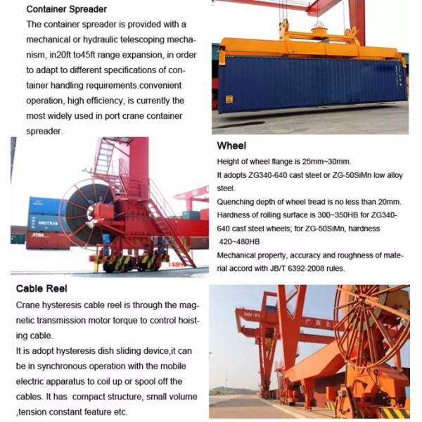 Yard Outdoor Double Girders Container Gantry Crane RMG Rail Mounted