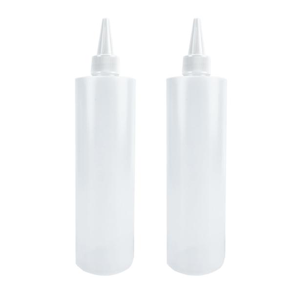 17oz 500ml Condiment Squeeze Bottles Squirt Plastic Sauce Containers Ketchup Bottles