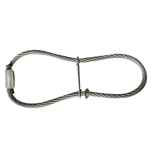 Boucles de levage en béton préfabriqué galvanisé - Élingues en câble métallique 0.8-20MT