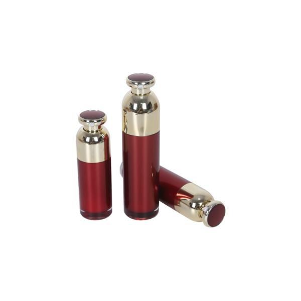 Botella de empaquetado cosmética redonda de la loción de la crema del sistema 50ml Skincare de PMMA