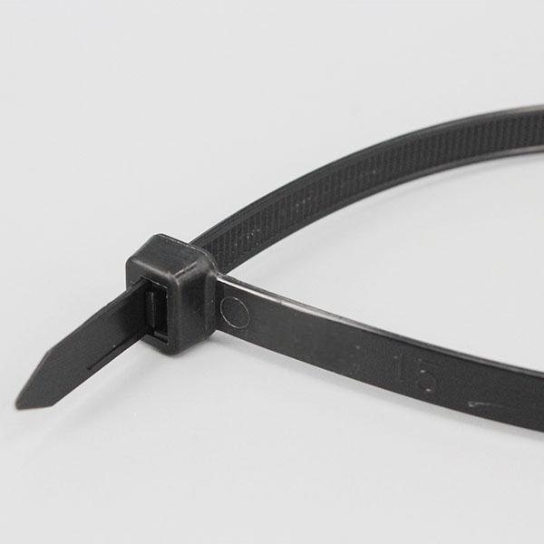 DM-7.6*550mm Factory direct sale nylon plastic unturned cable ties with full cable tie sizes black zip ties