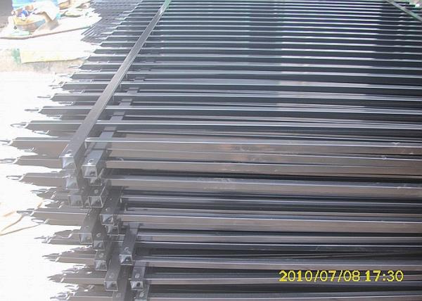 Security Steel Tube Fence Panels , Galvanised Tubular Fencing With 25mm Tube Diameter
