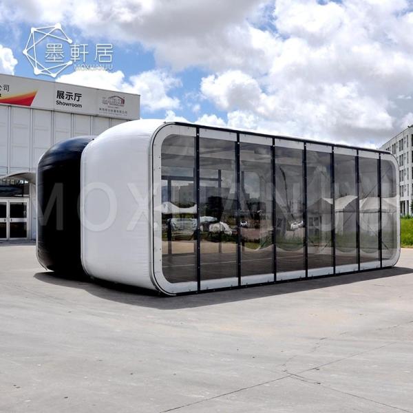 8M Box Hotel Luxury Glamping Tent Glass House Resort For Outdoor Shop