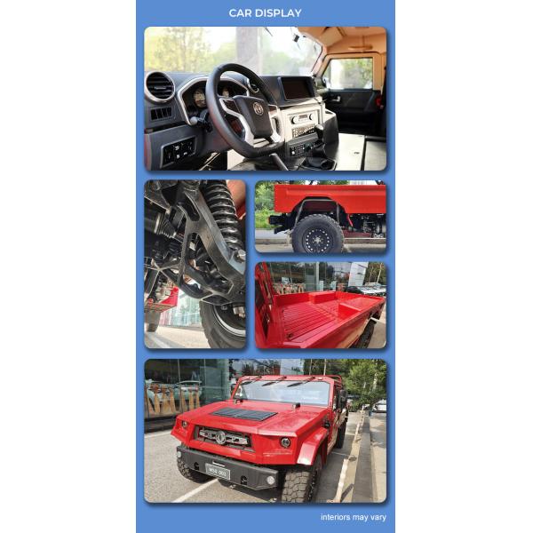 Dongfeng Mengshi M50 4.0T Diesel Pickup Cars Climbing Slope Over 60% 194 Horsepower