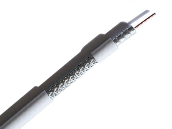 Economy RG6 CATV Coaxial Cable18 AWG CCS 40% Aluminum Braiding for Satellite TV