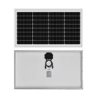 60W 65w mono noir blanc vitre en feuille arrière panneau solaire Pv module mince température extrême 20v Vmp Pour cellule de batterie 12v