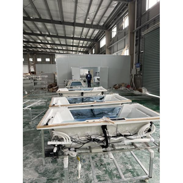 1700x800x580mm Rectangular Acrylic Whirlpool Massage Bathtub Affordable Shipping Cost