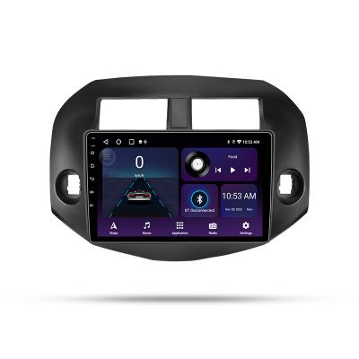 Jogador de 2 multimédios do carro de Android do ruído para a navegação 2007 de GPS do estéreo do carro de Toyota RAV4 Android 10 com quadro