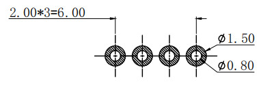 2.0mm Pitch Magnetic Power Connector DIP Male Female Connectors 4 Pin With N52 Magnet