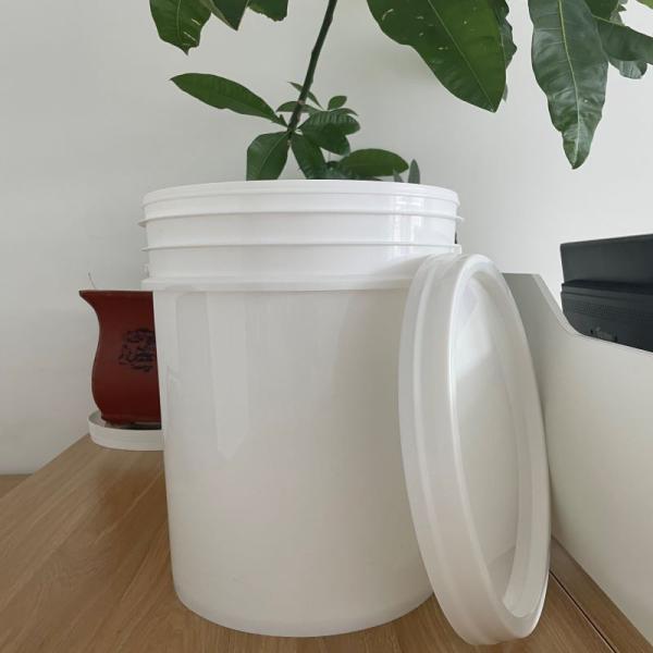 Круглый 1L 2L 3L 4L 5L чёрный или белый пластиковый ведро толщиной крышки от 1,0 до 2,5 мм