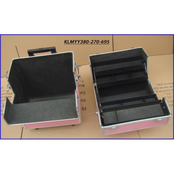 Rolling aluminum barber tool case with drawers/barber tool case KLMYY380-270-695