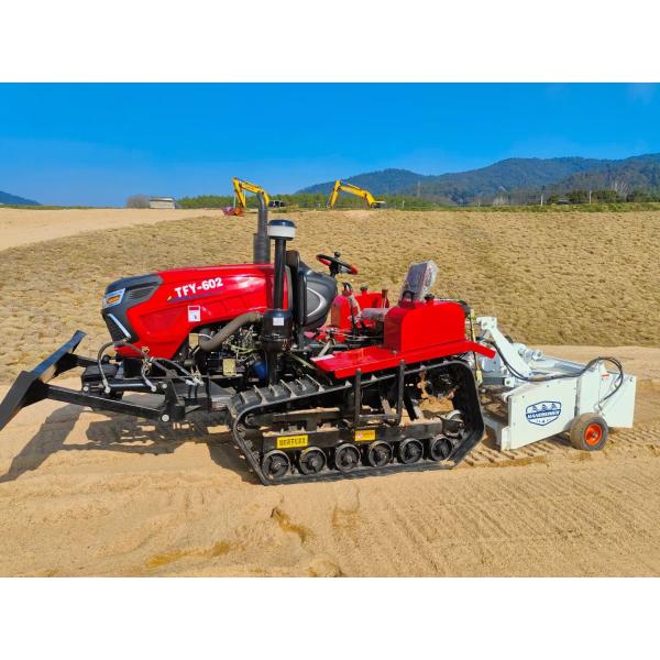 800KG Beach Sand Cleaning Machine Sweeper Tractor for Environmental Beach Maintenance