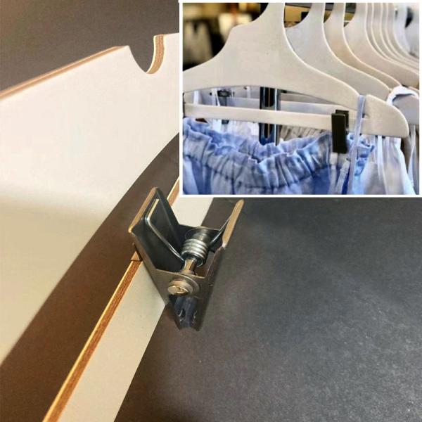 Customized Cardboard Pants Hangers With Clip  | Custom LOGO Trousers Hangers