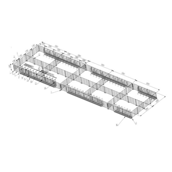 Gilt Stall Livestock Farm Equipment PVC Fence Back Up Sow Crate
