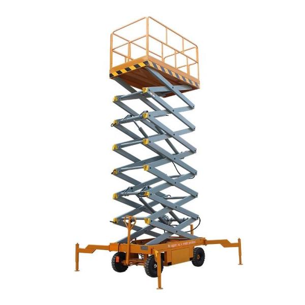 2T Mobile Scissor Lift 6 Meter Industrial Scissor Lift Aerial Work Platform