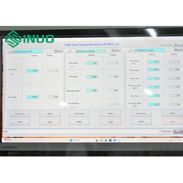 IEC 60335-2-84 Toilet Seat Testing Machinery With Computer Control Opening And Closing Test