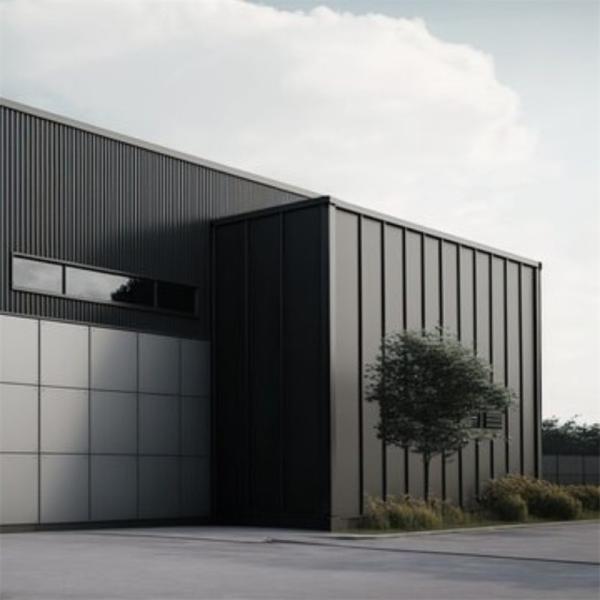 Steel Portal Frame For Steel Structure Office Building Within Aluminum Windows