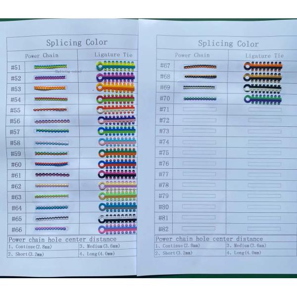 Colorful Dental Ortodoncia Braces Elastic Ligature Ties Sticks Elastomeric