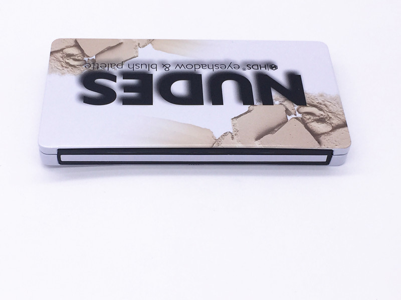 200x105x18mm Large Rectangle Metal Gift Cosmetic Skin Care Gift Tin Box With Mirror 9 Frames