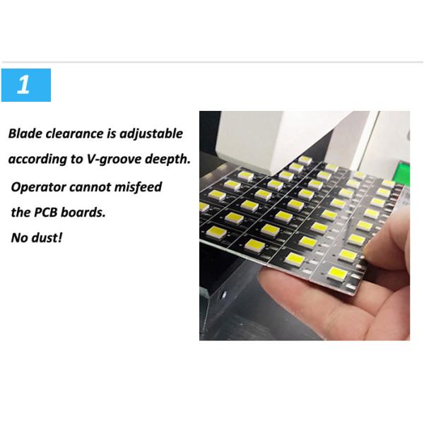 Winsmart v отрезало стресс вырезывания машины PCB Depaneling низкий с 2 линейными лезвиями